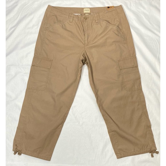 NWT G.H. Bass & Co. Women’s Cotton Cargo Capris - Picture 1 of 8